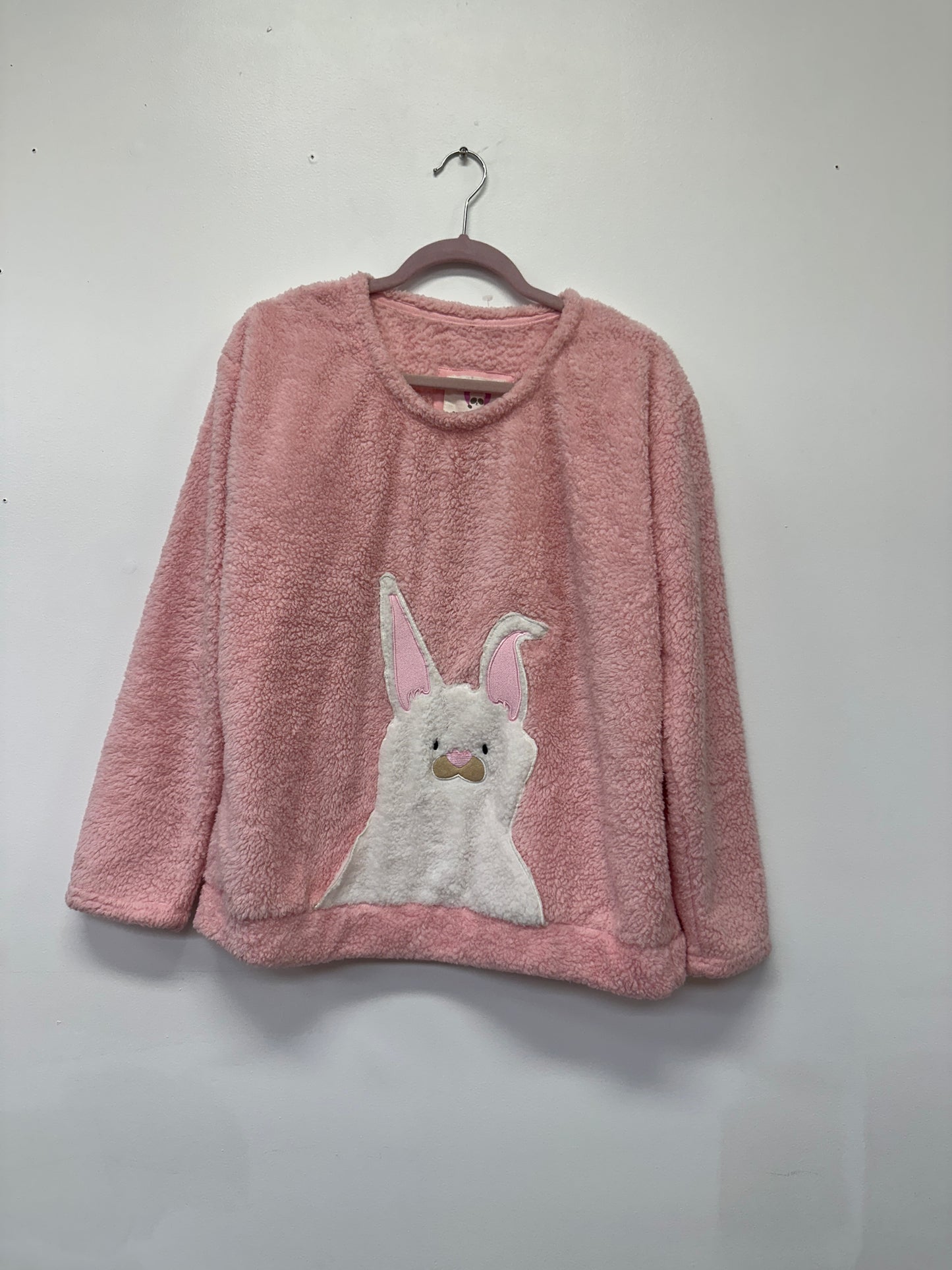 Pink Bunny Fleece Sweater