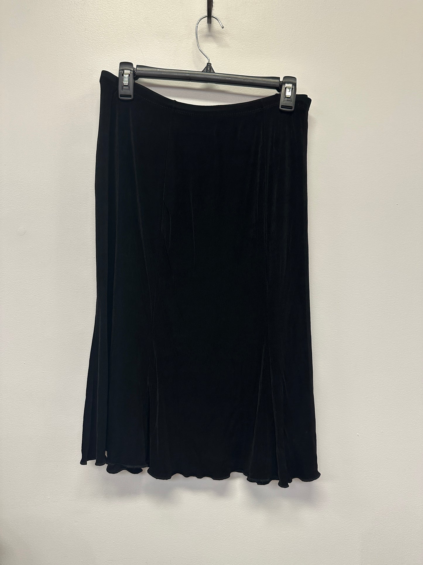 West End Black Flowy Midi Skirt