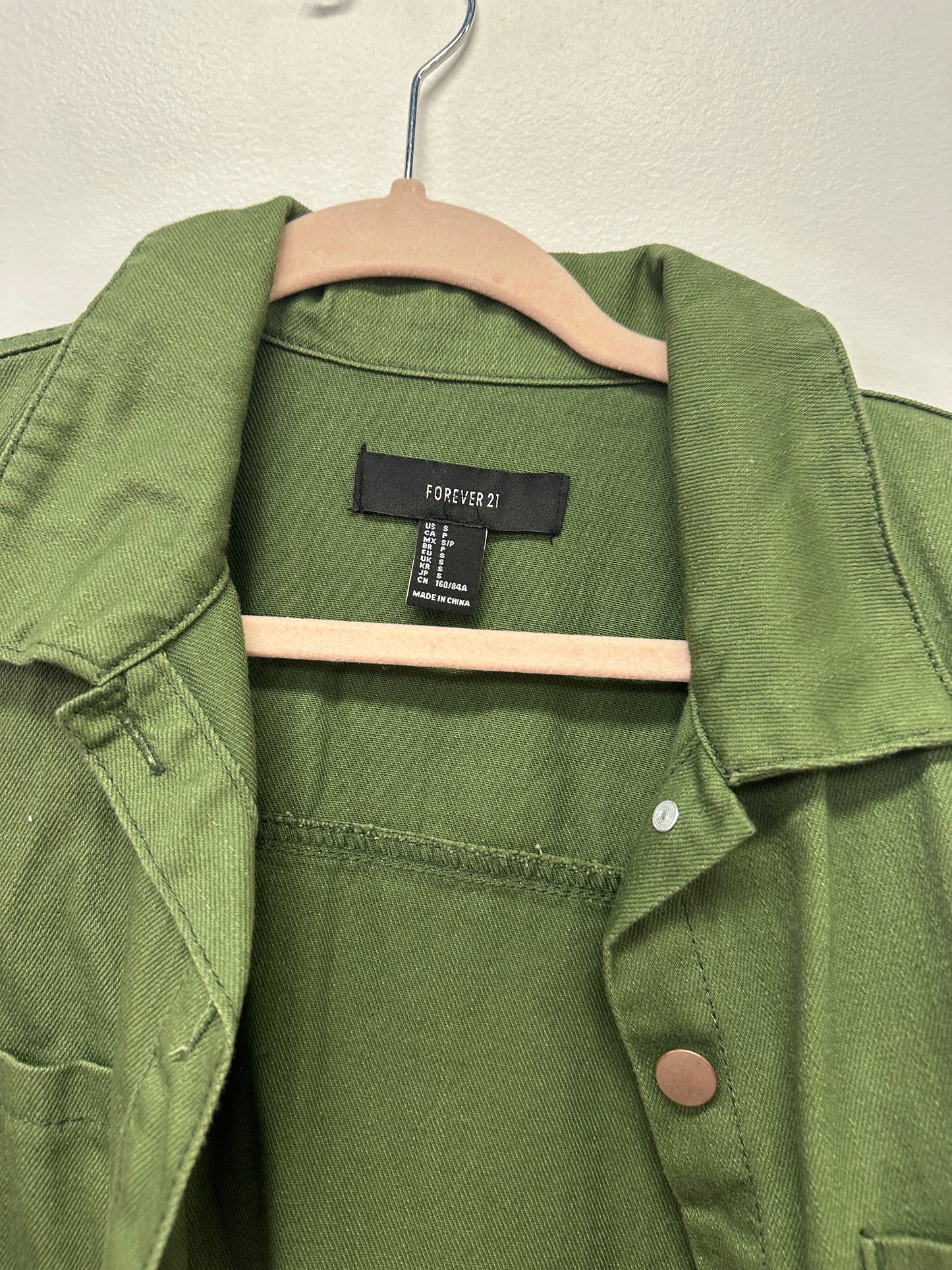 Olive Utility Button-Up