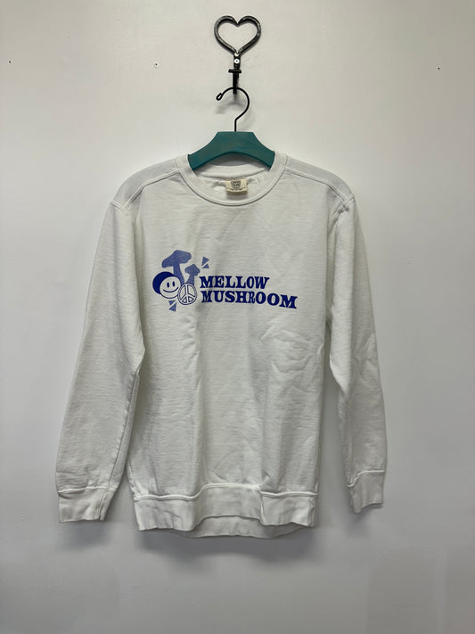 White Mellow Mushroom Crewneck