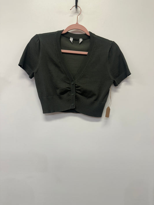 Cropped Button Cardigan