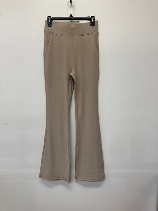 I.B. Diffuse Beige Ribbed Flare Pants