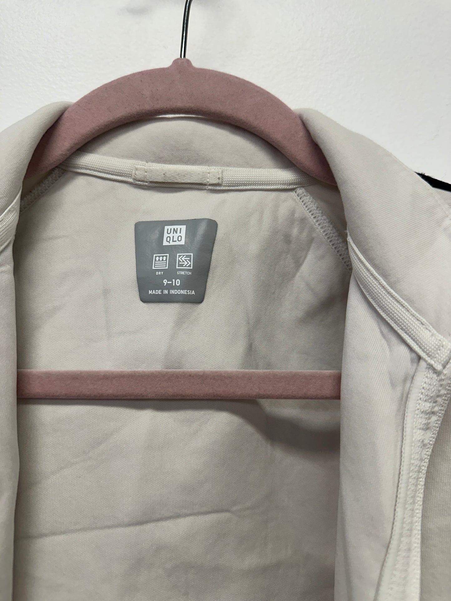 Uniqlo Cream Zip Track Jacket