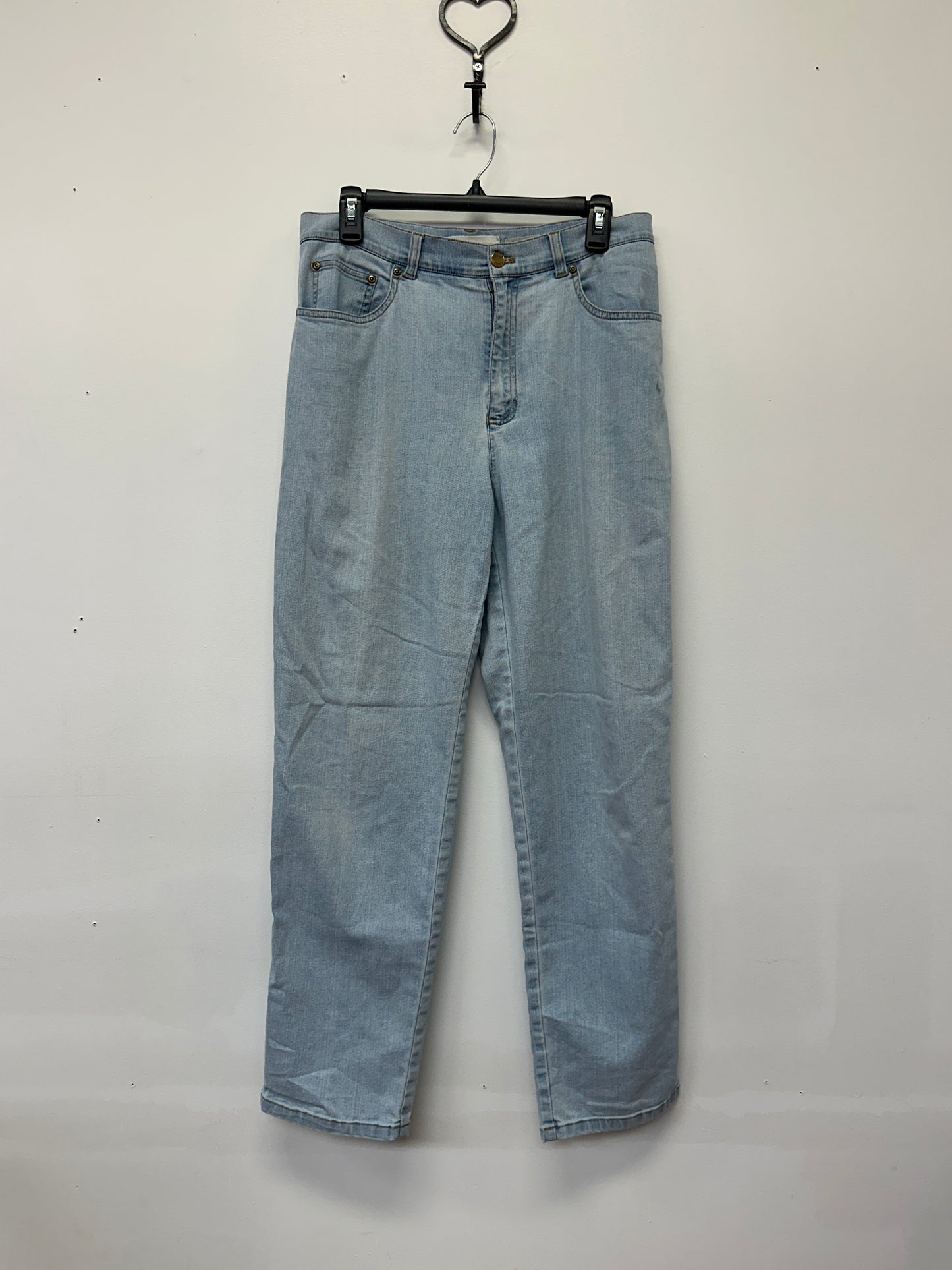 Classic Light Wash Straight Leg Jeans Size 10