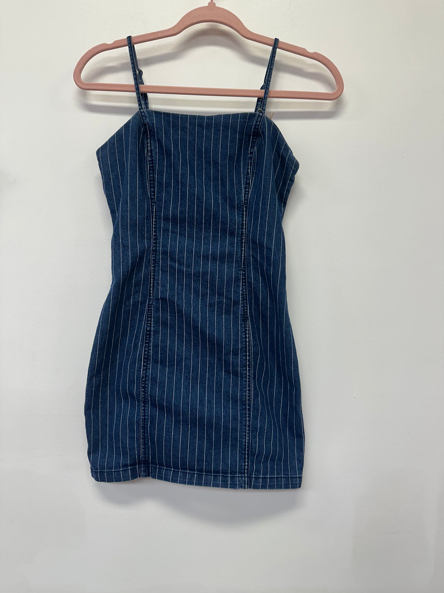 Forever21 Pinstripe Denim Dress