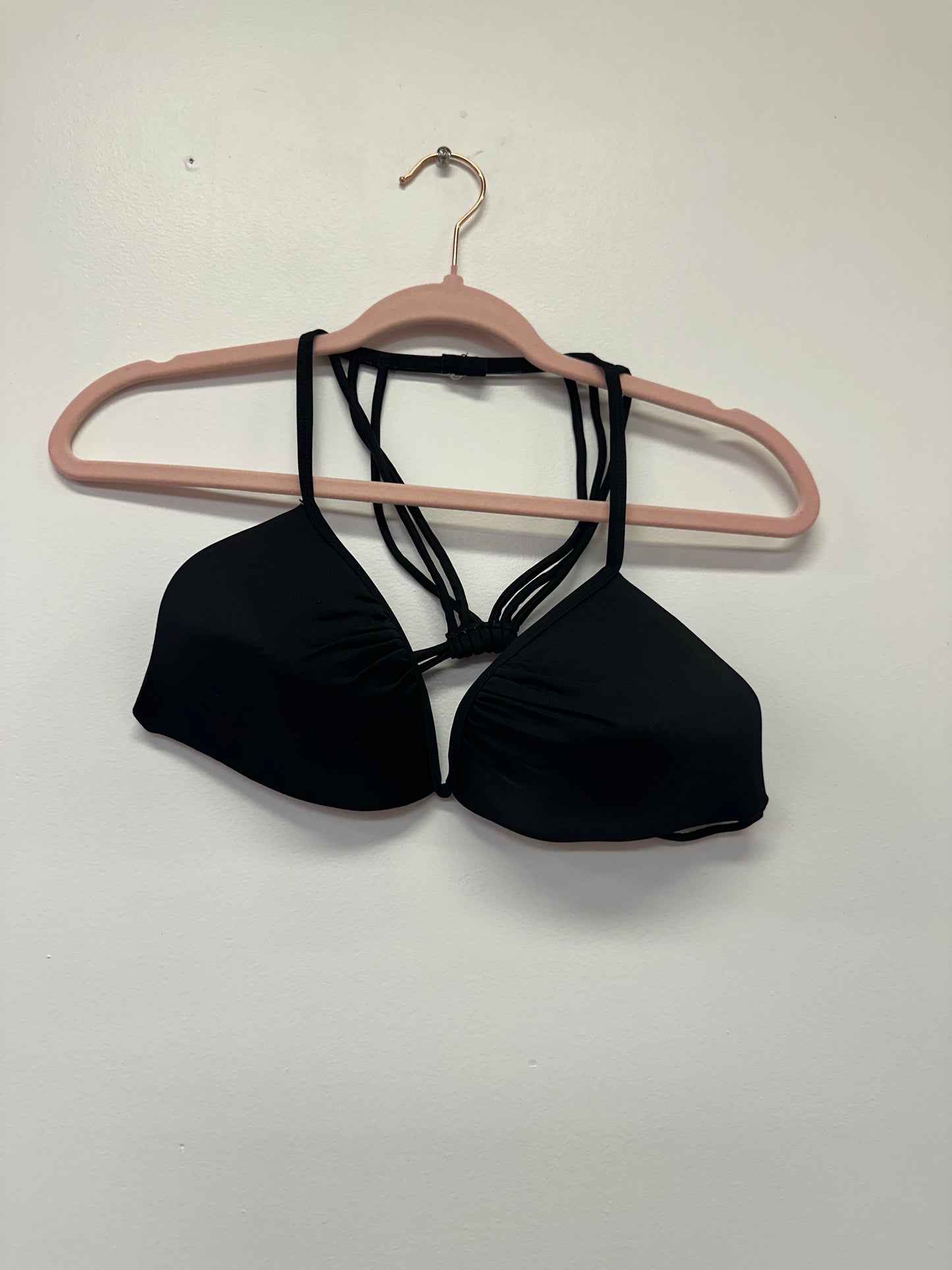 Black Strappy Bikini Top