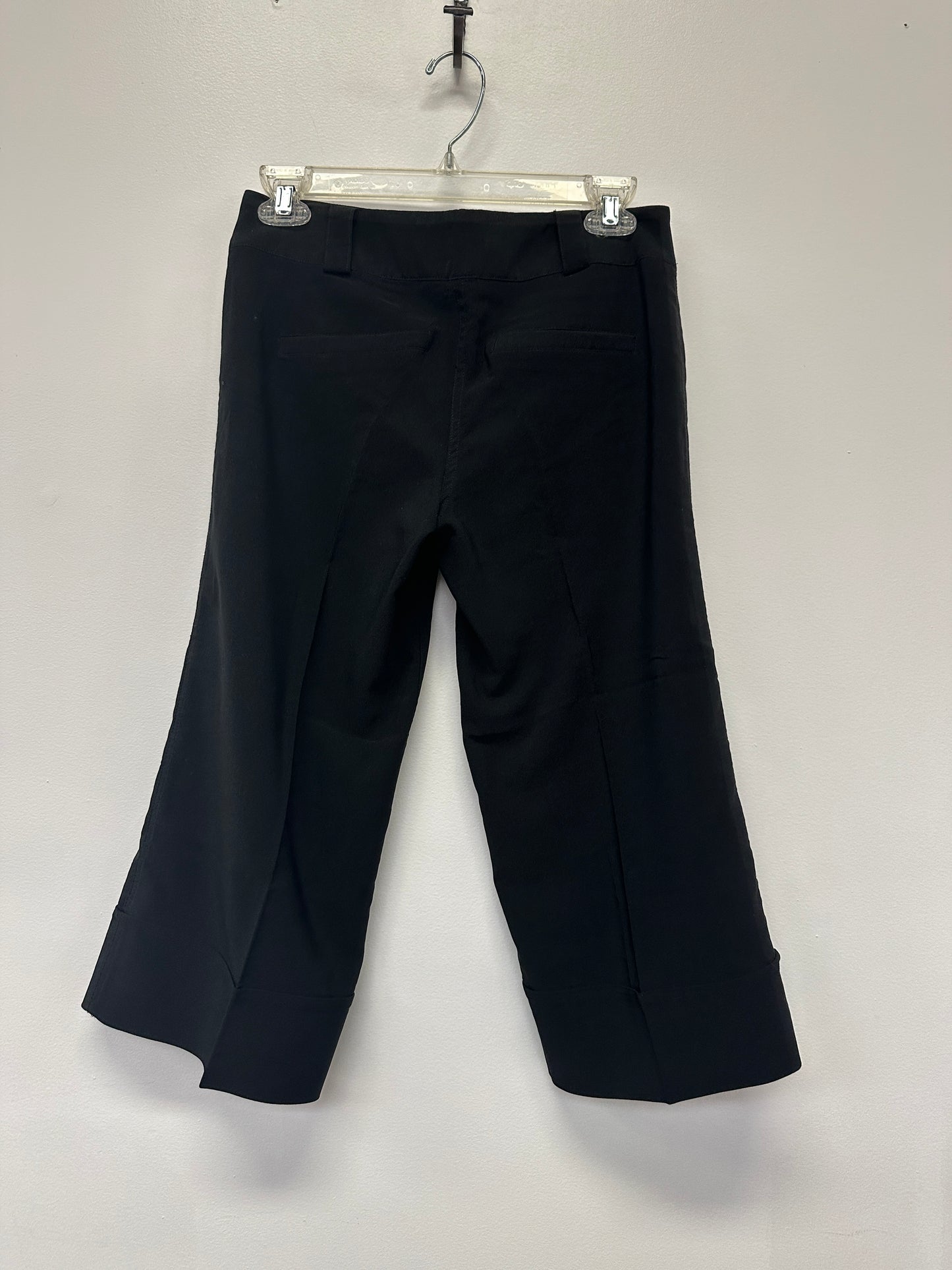 Seductions Black Cropped Dress Pants / Gaucho Capris