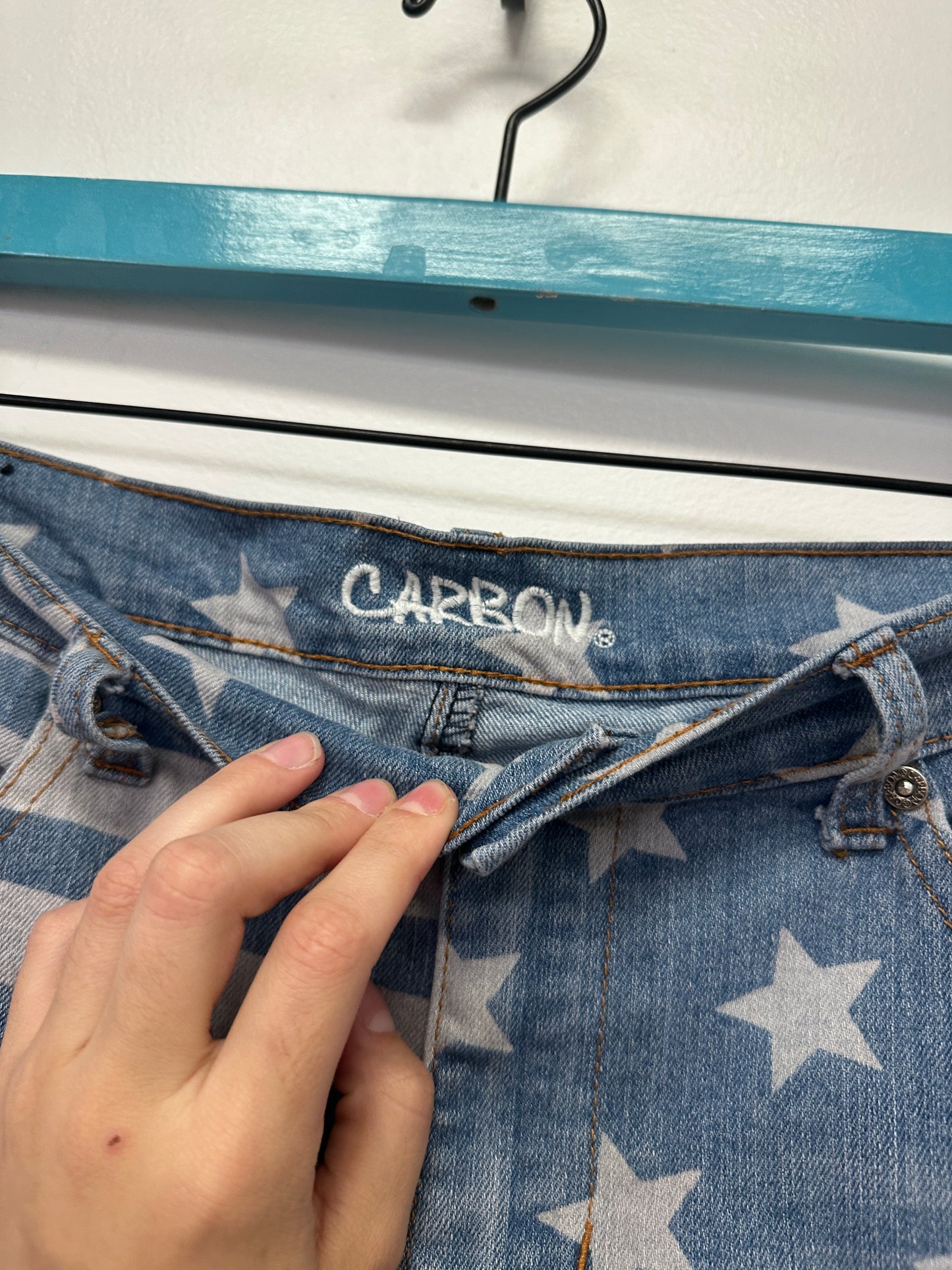 Carbon Stars n Stripes Jean Shorts