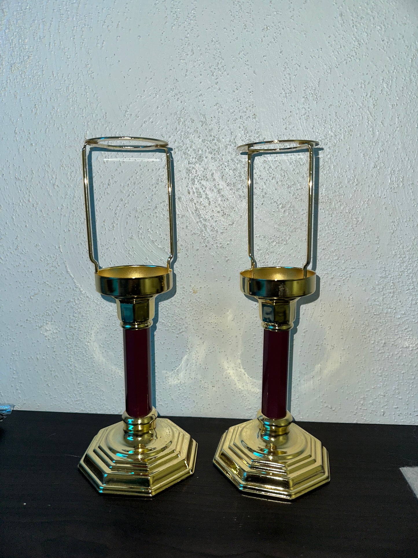 Red Candle Holders