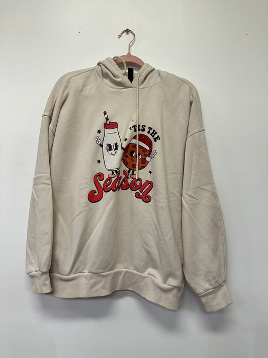 'Tis the Season Cream Graphic Hoodie