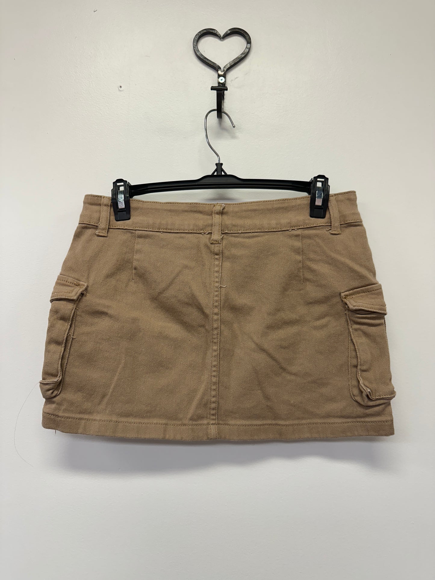 Shein Cargo Mini Skirt Large Khaki