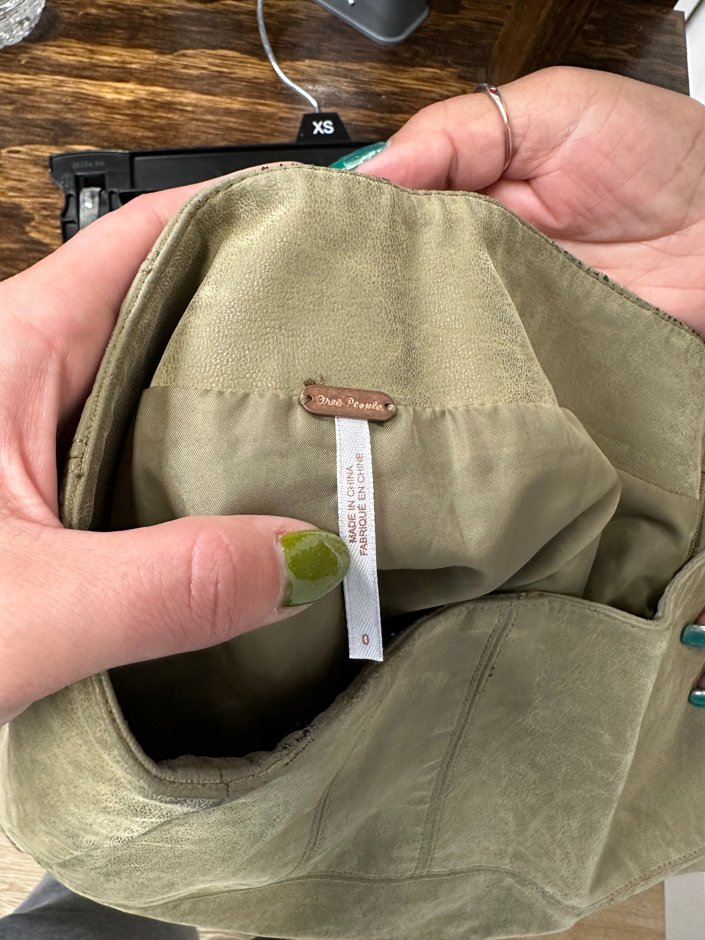 Free People Olive Skirt